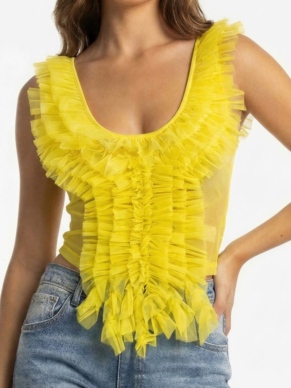 Fairytale Ruffle Cascade Tank - Picture 3 of 4